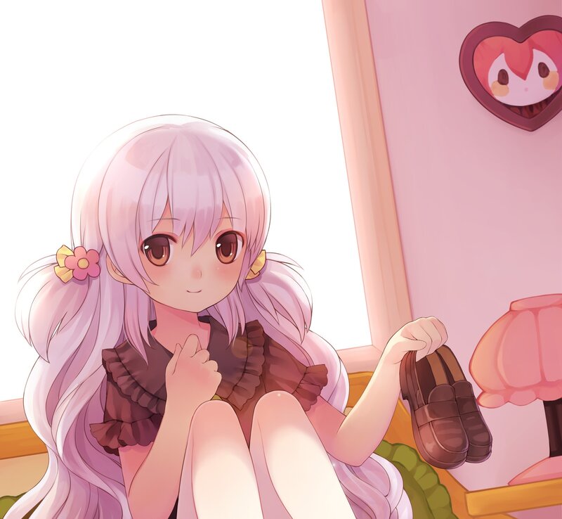 Anime Girl with Pink Hair — Calm, Morning
