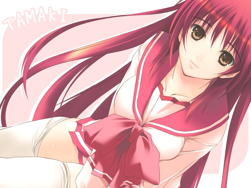 Anime Girl with Pink Hair — Calm, School Uniform