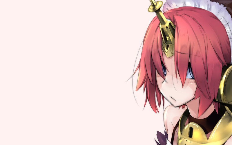 Anime Girl with Pink Hair — Calm, Sword