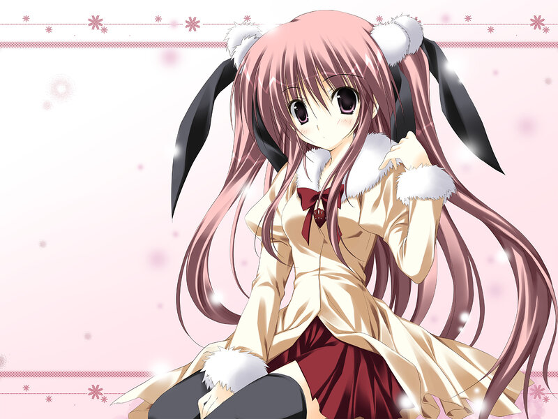 Anime Girl with Pink Hair — Calm, Winter