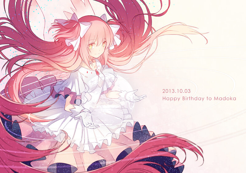 Anime Girl with Pink Hair — Celebratory, Dress