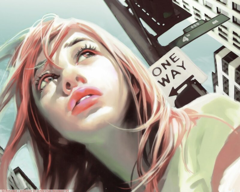 Anime Girl with Pink Hair — Dramatic, Afternoon, Digital Art