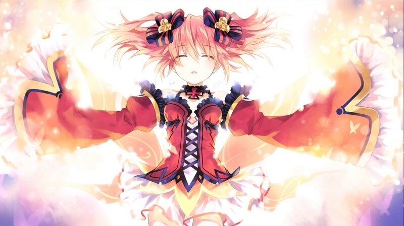 Anime Girl with Pink Hair — Dramatic, Bows