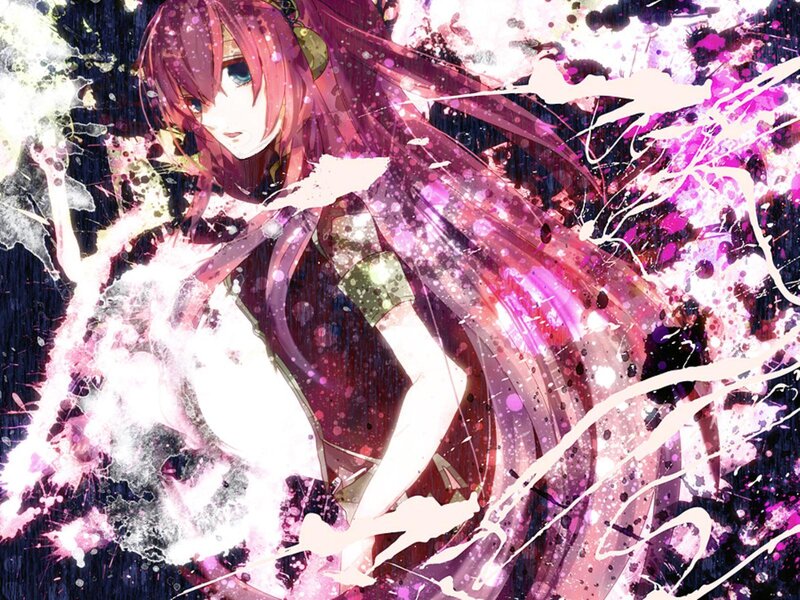 Anime Girl with Pink Hair — Dramatic, Digital Art, Long Hair