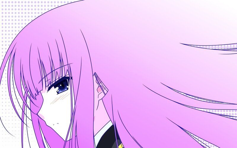 Anime Girl with Pink Hair — Dramatic, Eye