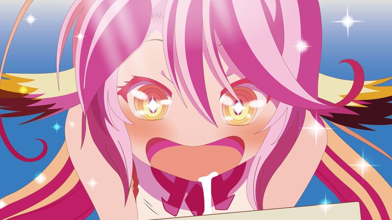 Anime Girl with Pink Hair — Dramatic, Eyes, Sparkles