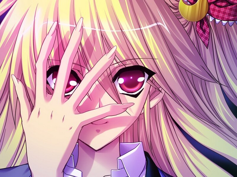 Anime Girl with Pink Hair — Dramatic, Hand