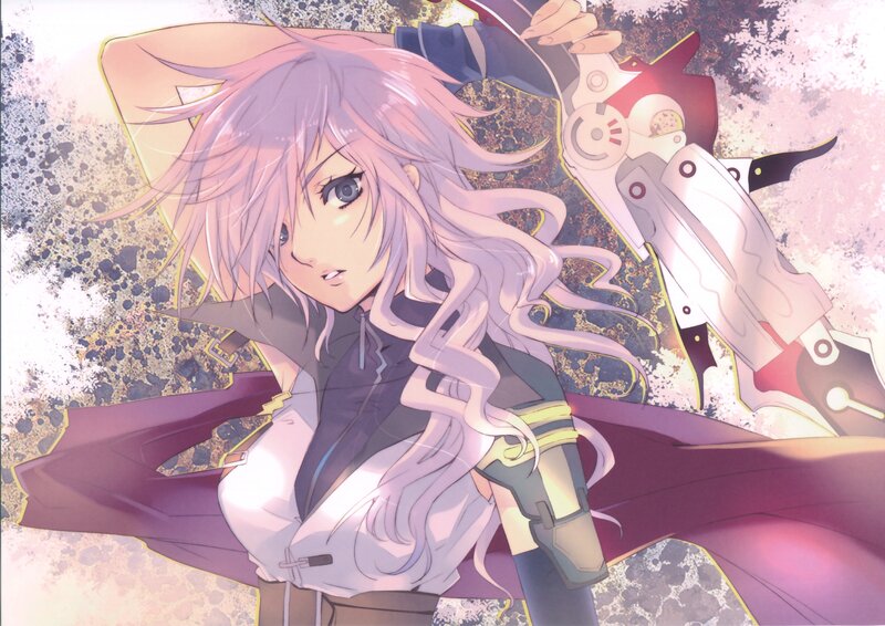 Anime Girl with Pink Hair — Dramatic, Manga, Sword