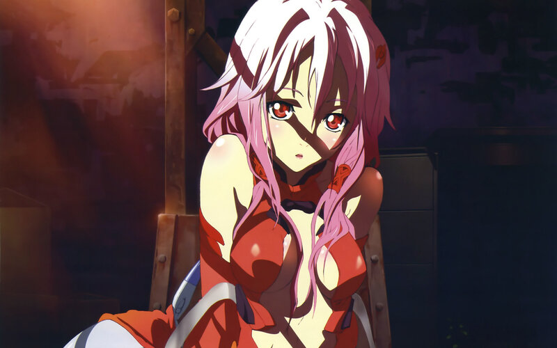 Anime Girl with Pink Hair — Dramatic, Night, Red Eyes