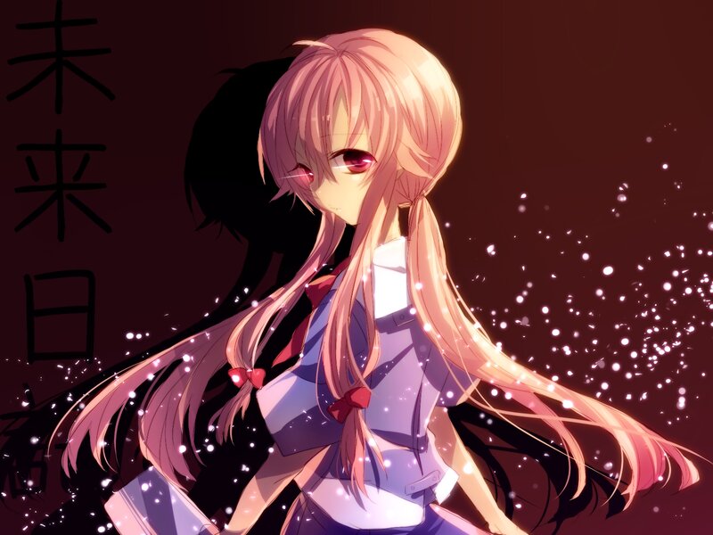 Anime Girl with Pink Hair — Dramatic, Night, School Uniform, Sparkles