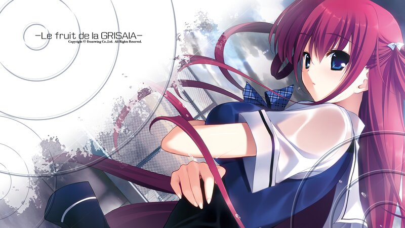 Anime Girl with Pink Hair — Dramatic, School Uniform, Blue Eyes