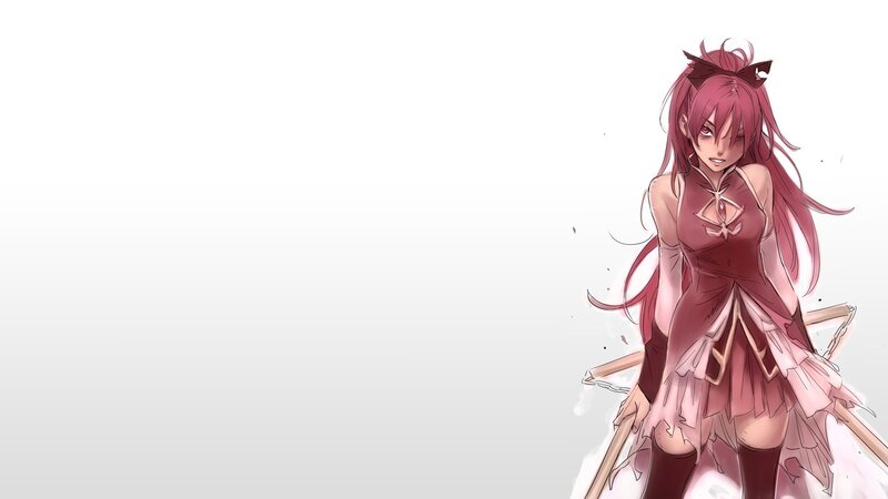 Anime Girl with Pink Hair — Dramatic, Sword, Dress