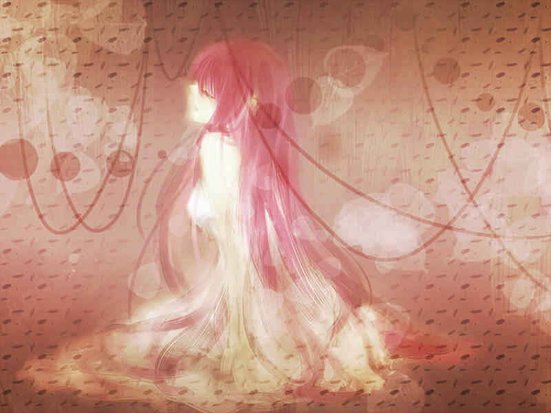 Anime Girl with Pink Hair — Dreamy, Digital Art, Long Hair
