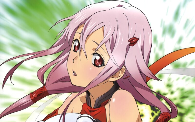 Anime Girl with Pink Hair — Dynamic, Sword, Hair Clip