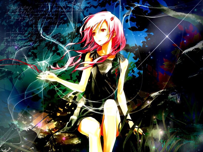 Anime Girl with Pink Hair — Mystical
