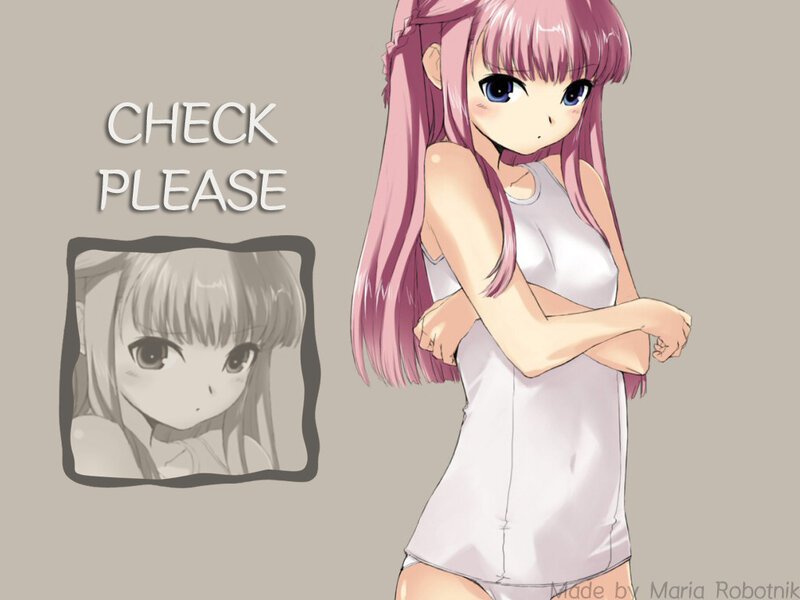 Anime Girl with Pink Hair — Neutral, Digital Art, Text