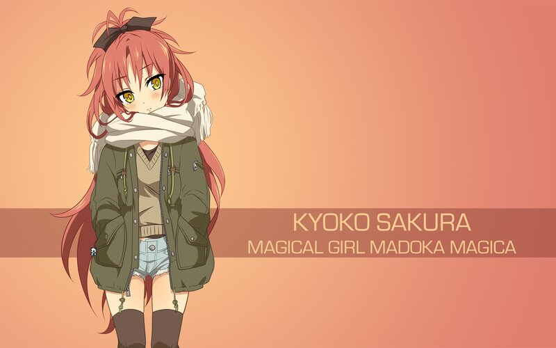 Anime Girl with Pink Hair — Orange, Calm