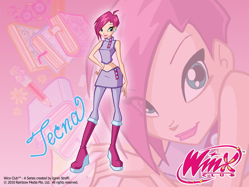 Anime Girl with Pink Hair — Playful