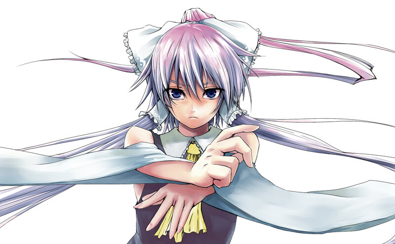Anime Girl with Pink Hair — Purple, Neutral
