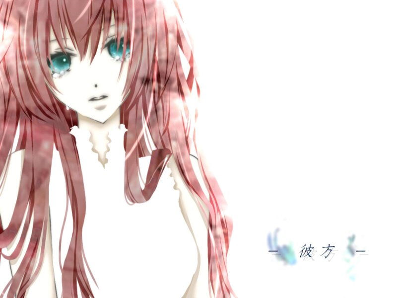 Anime Girl with Pink Hair — Serene, Long Hair