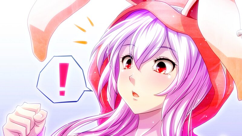 Anime Girl with Pink Hair — Surprised, Exclamation Mark
