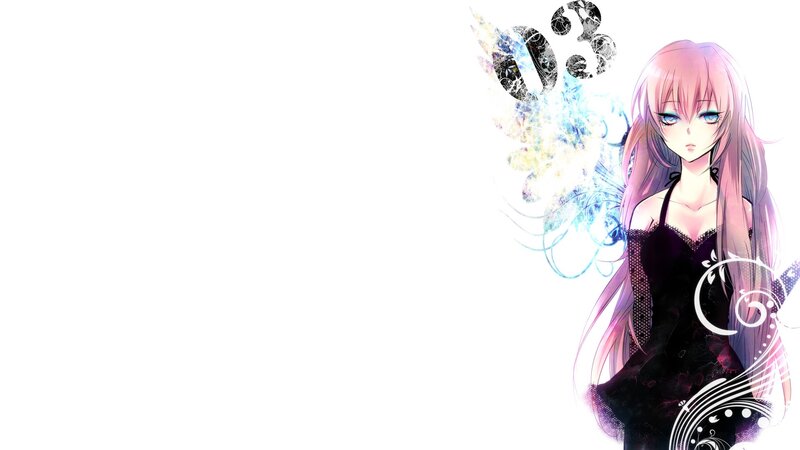 Anime Girl with Pink Hair — White, Dramatic, Pink Hair