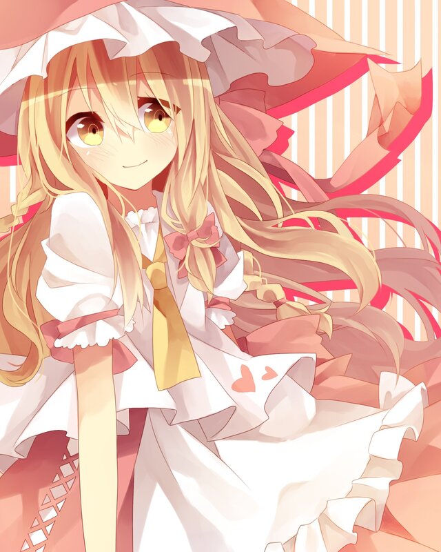 anime girl with pink hat