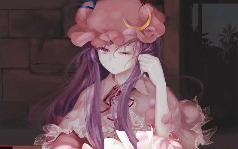 Anime Girl with Pink Hat — Calm