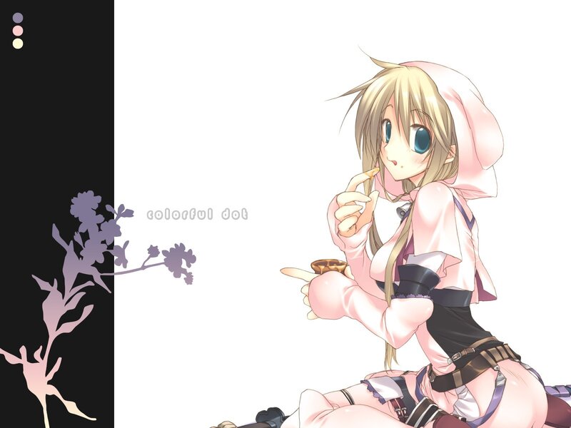 anime girl with pink outfit
