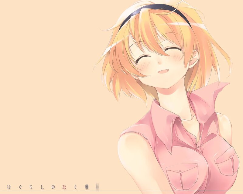 Anime girl with pink shirt