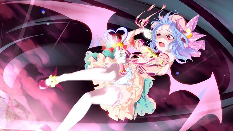 anime girl with pink wings