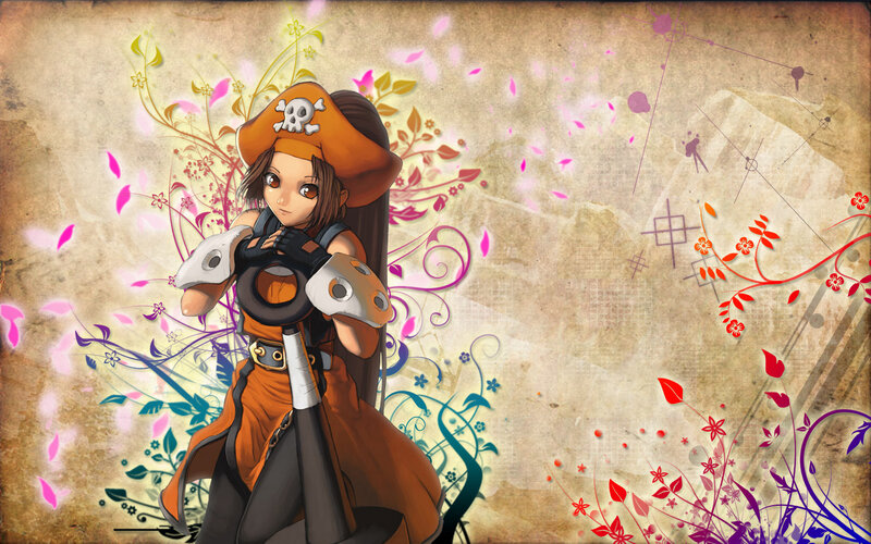 Anime Girl with Pirate Hat — Brown