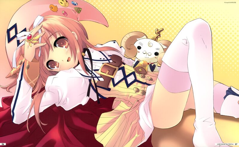 Anime girl with plush toy