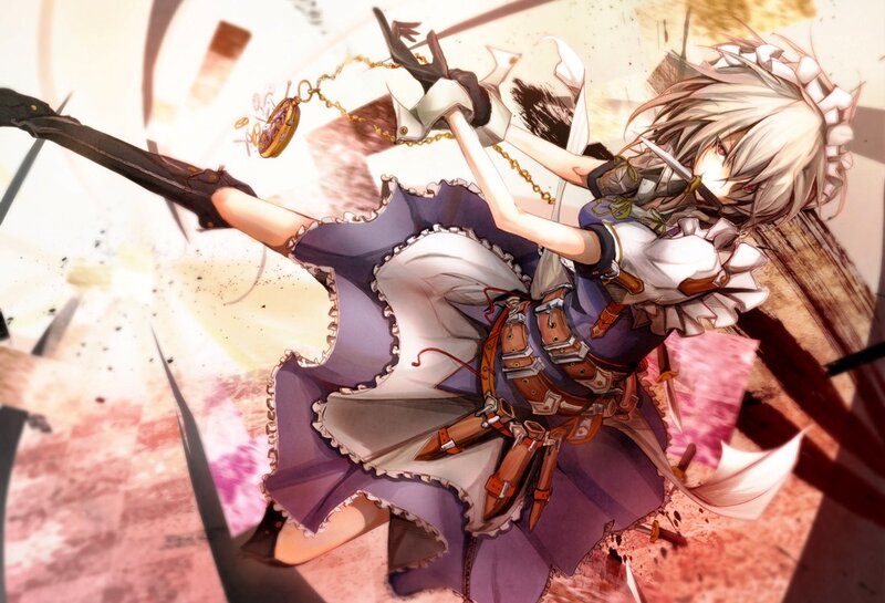 anime girl with pocket watch