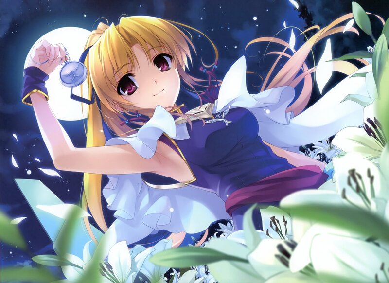 Anime girl with pocket watch