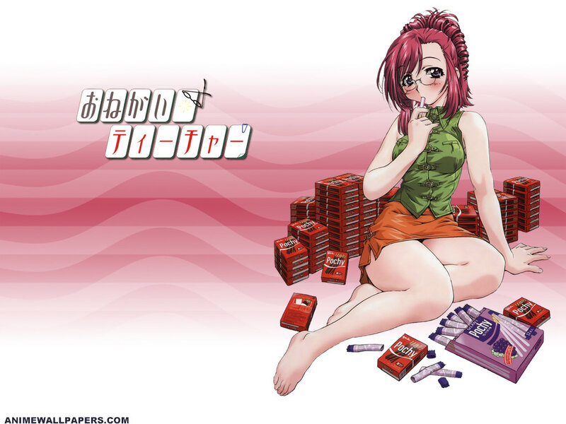 Anime girl with Pocky snacks
