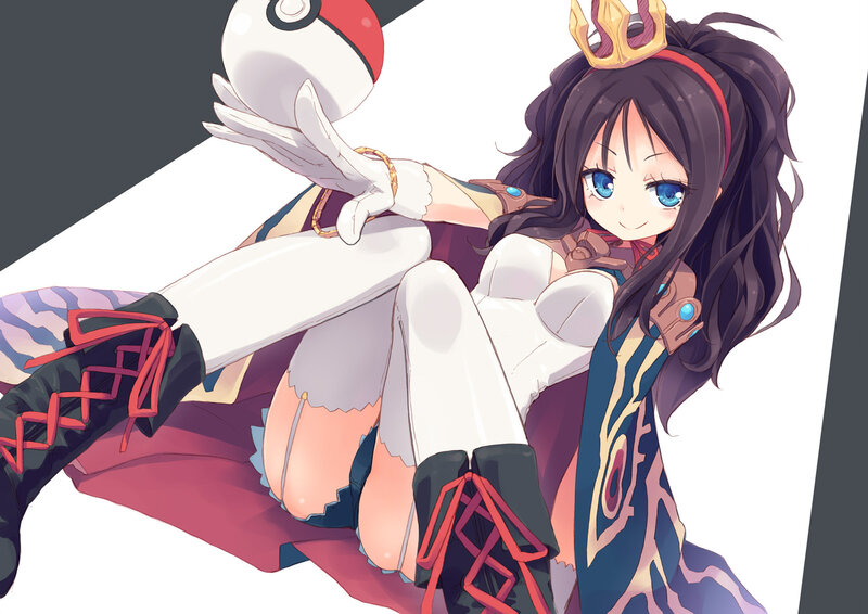 Anime Girl with Poké Ball