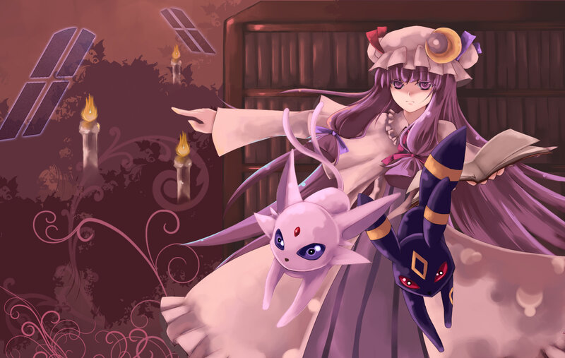 anime girl with Pokémon