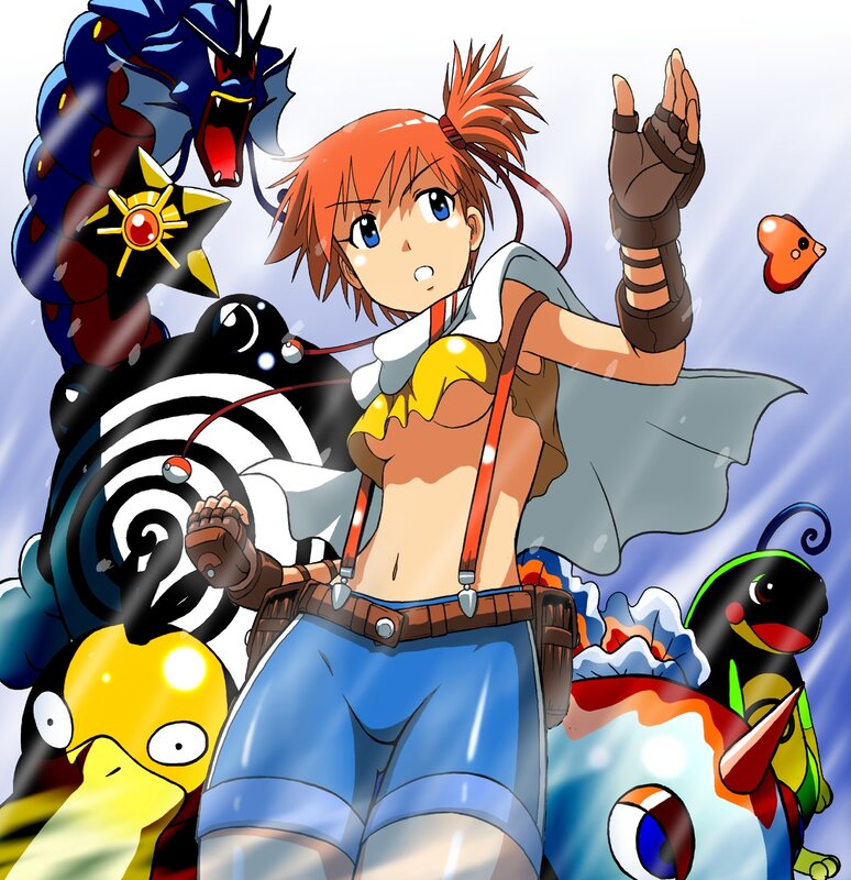 anime girl with Pokémon