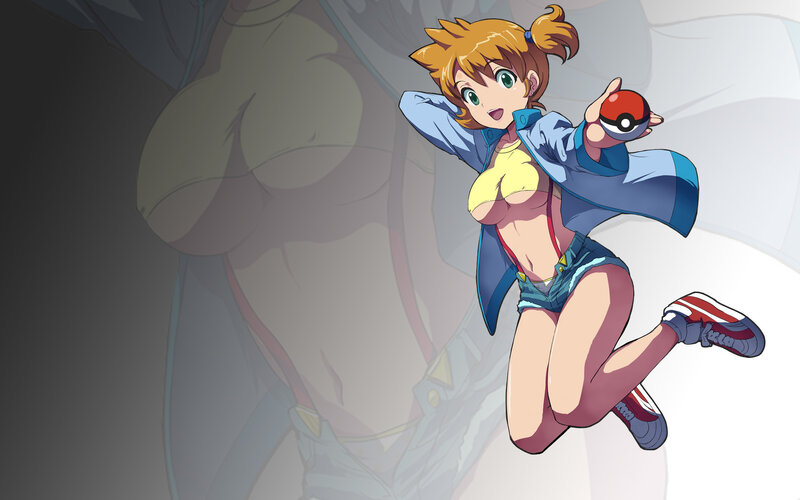anime girl with pokeball
