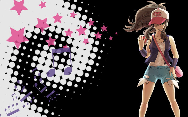 anime girl with pokeball