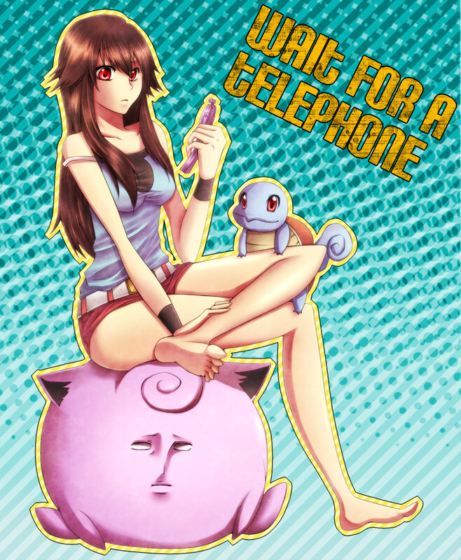 anime girl with pokemon