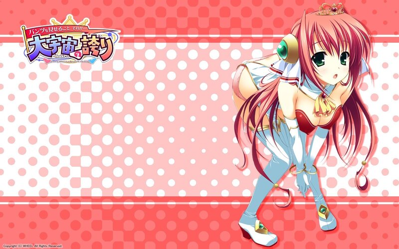 anime girl with polka dots