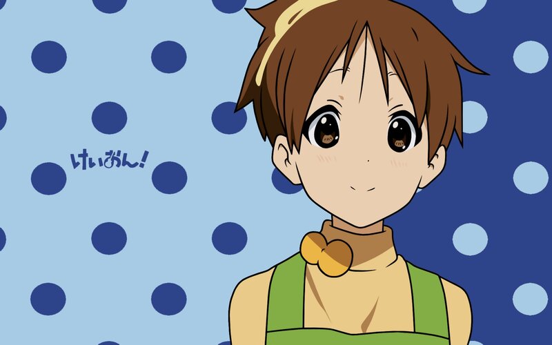 anime girl with polka dots