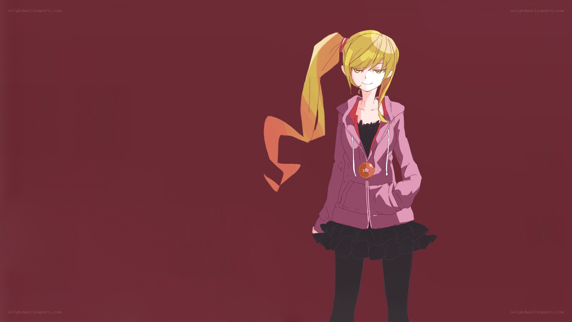 anime girl with ponytail