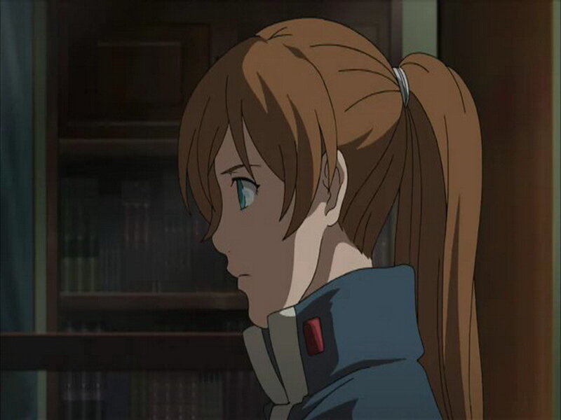 Anime Girl with Ponytail — Brown
