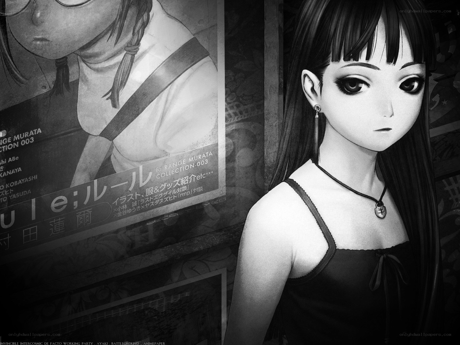 Anime girl with poster