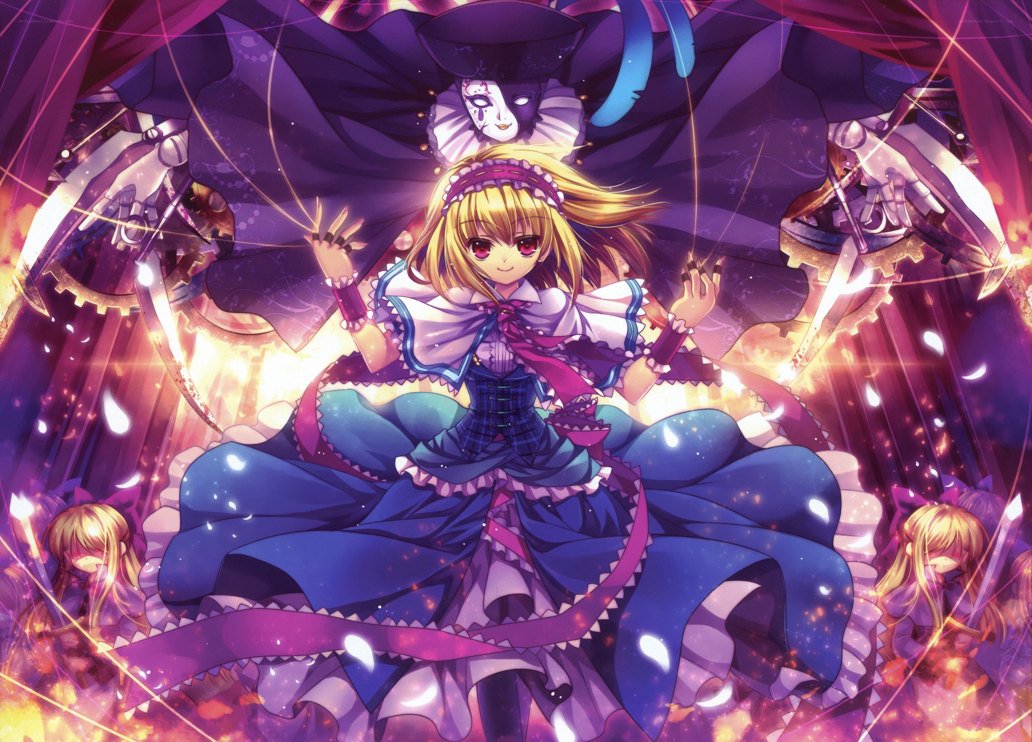 Anime girl with puppet master