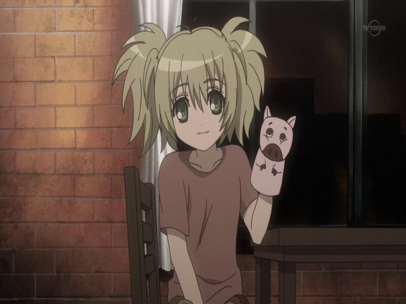 anime girl with puppet