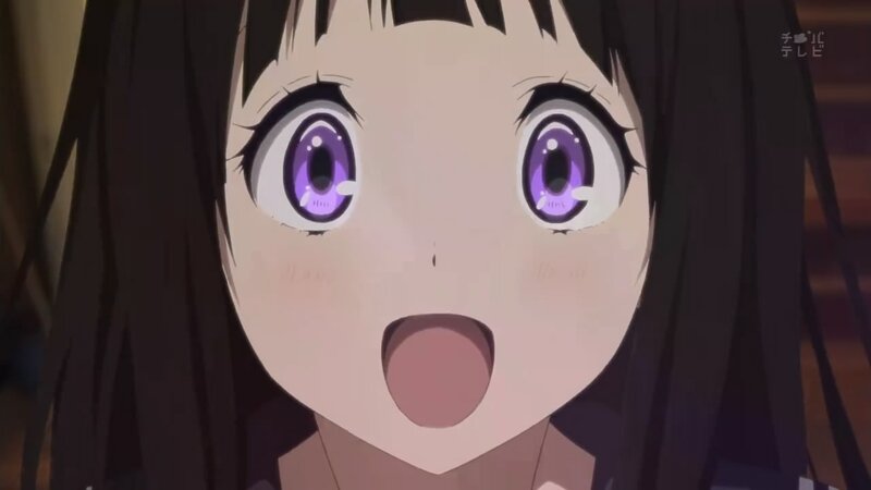 anime girl with purple eyes